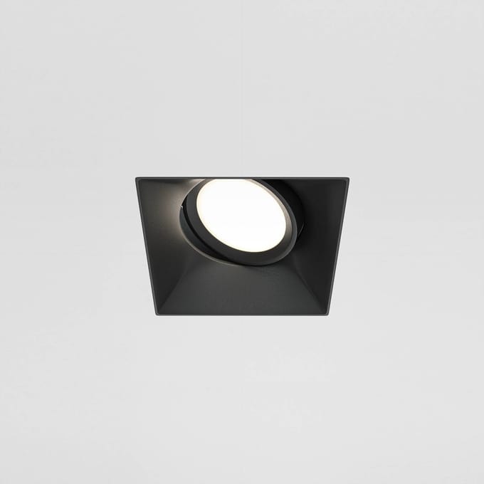 Maytoni Dot inbouwlamp, hoekig, zwart