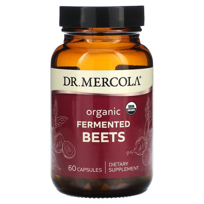 Dr. Mercola, Biologische Gefermenteerde Bieten, 60 Capsules
