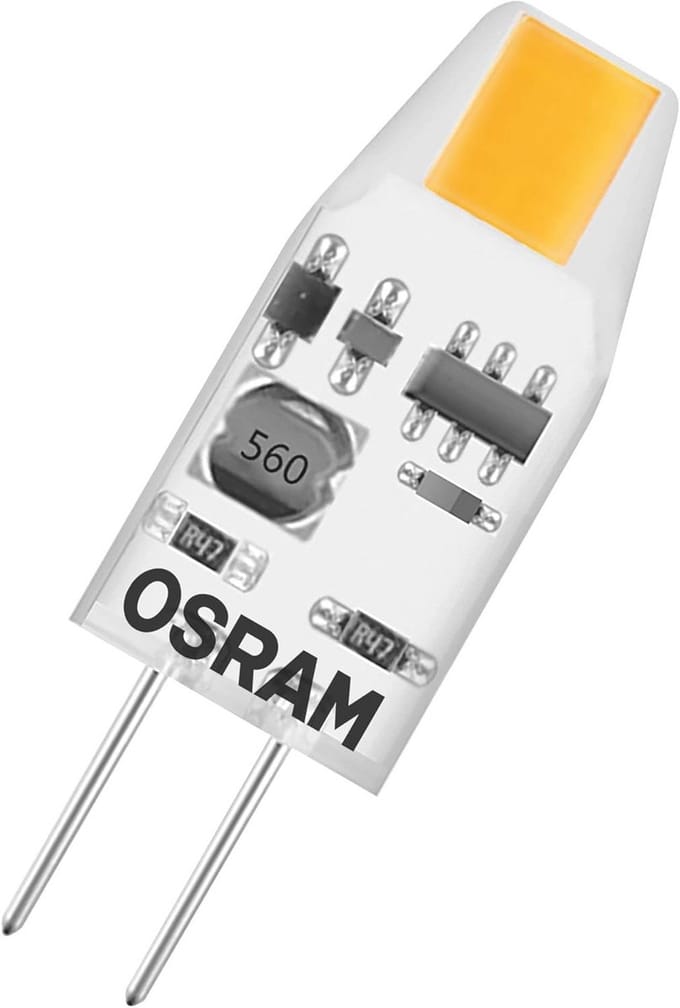 LED Micro Pin Lamp G4, Warm White 2700K, 12V Low Voltage Replacement for 10W Bulb