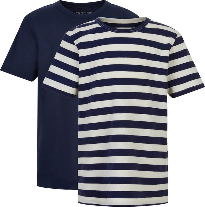 Minymo Kinder Basic 32 T-shirt (set van 2) Marshmallow