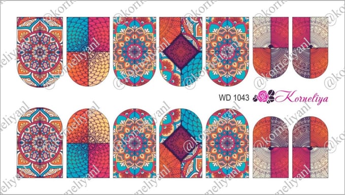 Korneliya Water Decal - Nail Wrap WD 1043
