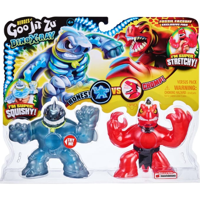 Goo Jit Zu Dino Xray 2-Pack Thrash Vs Verapz