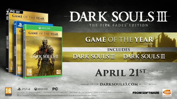 Bandai Namco Xbox Game Dark Souls 3: The Fire Fades GOTY Edition – Ultieme Actie RPG Ervaring met Uitgebreide Inhoud