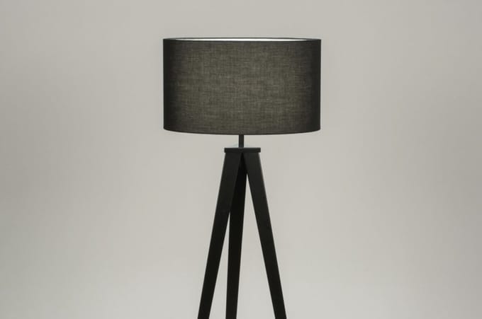 Lumidora Vloerlamp 30878 - ANTIQUA - E27 - Zwart - Metaal - ⌀ 51 cm