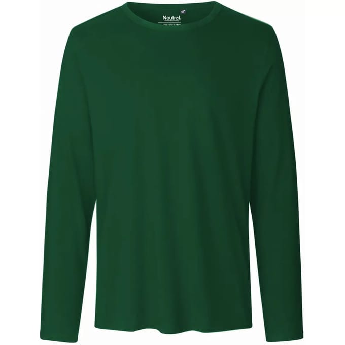 Neutral Men´s Long Sleeve T-Shirt NE61050 - Bottle Green - S