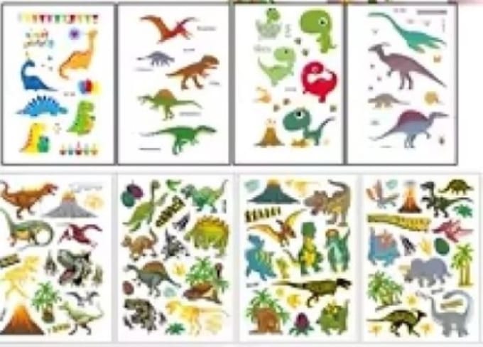 Dinosaurus Tattoos - 100 Plak Tattoos Kinderen - Heel veel Plaktattoo Dino's