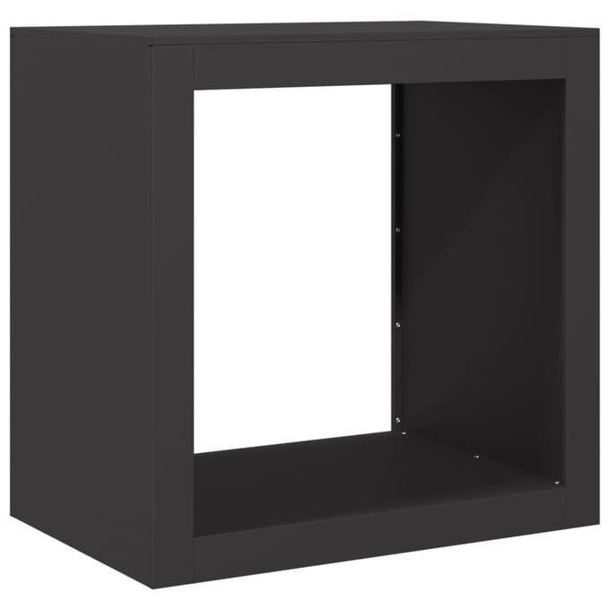 vidaXL - Haardhoutrek - 60x40x60 - cm - staal - zwart