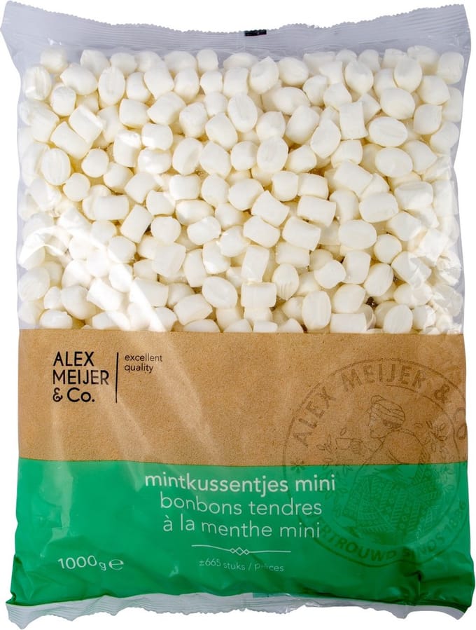 Alex Meijer Mintkussentjes zacht mini - Zak 1 kilo