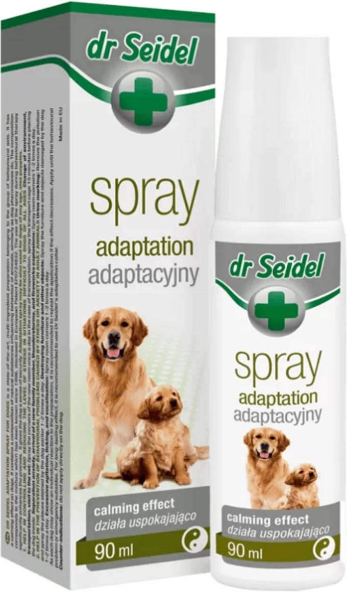 Anti Stress Spray Hond 90 ml – Dr Seidel Adaptation – Kalmerend bij Angst & Onrust