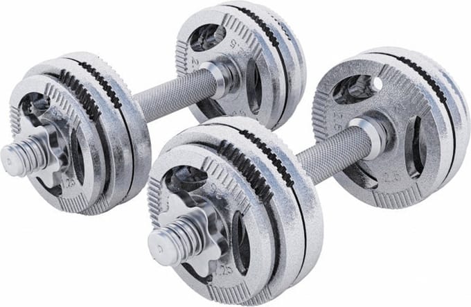 Gorilla Sports Dumbellset - Halterset - Gripper Gietijzer - 30 kg