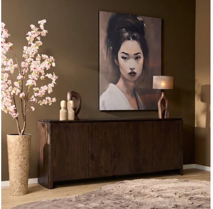 StarFurn Dressoir Dallas Bruin Mangohout 210cm