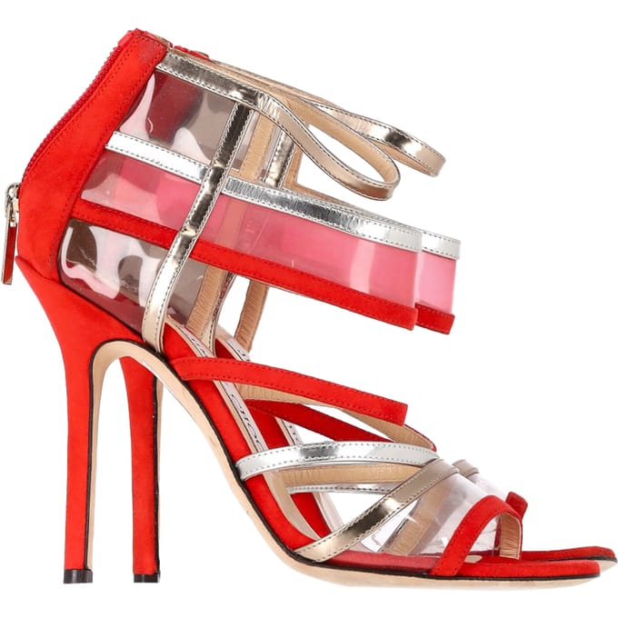 Jimmy Choo Maitai Sandalen in Rode Suede
