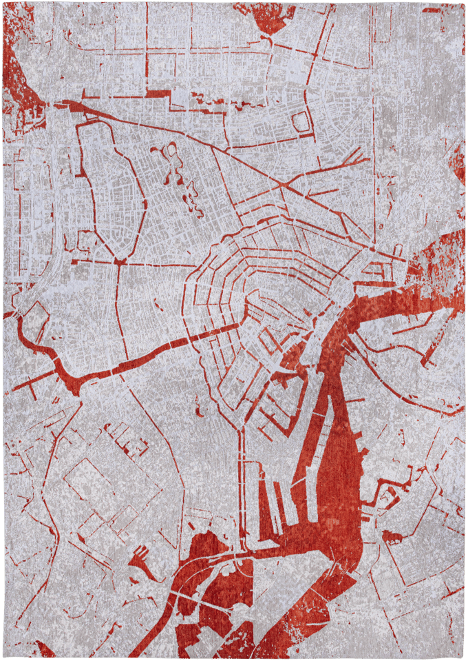 Louis De Poortere vloerkleed Orange Cut - rood - 200x280cm