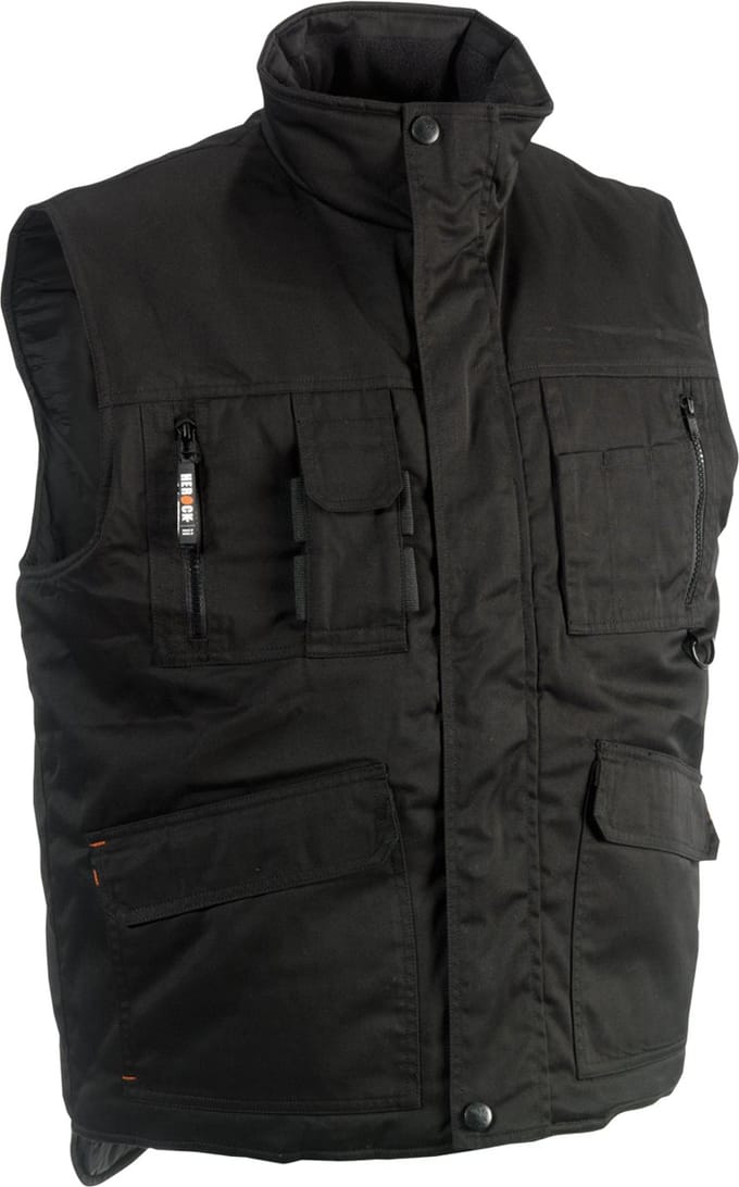 Herock Donar bodywarmer Lange rug (0902) - Zwart - S