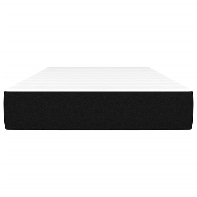 vidaXL - Pocketveringmatras - medium - 90x190x20 - cm - stof - zwart