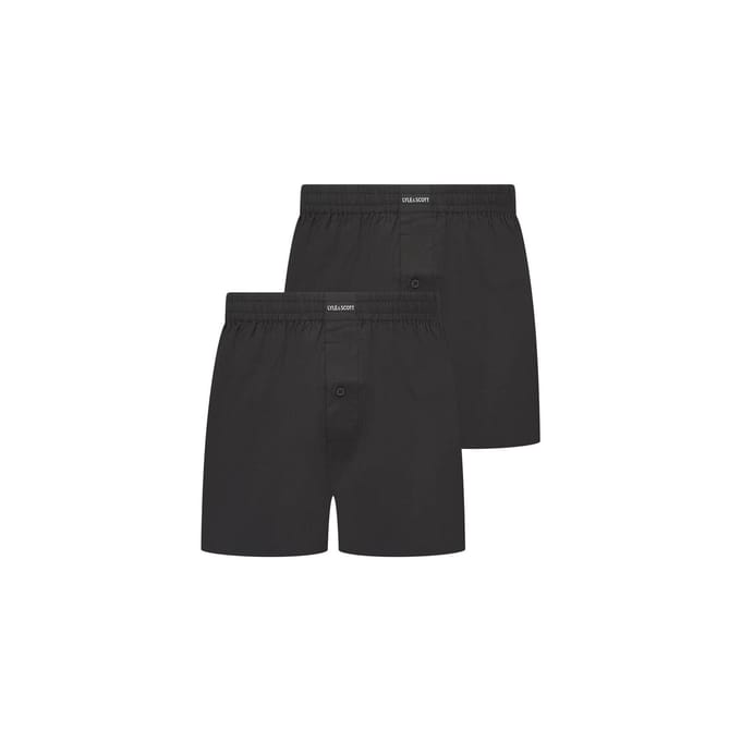 Lyle & Scott Boxershorts voor heren (Set van 2) (Zwart)