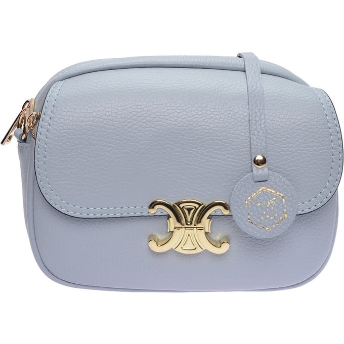 Luisa Vannini Turquoise Rundleer Tas