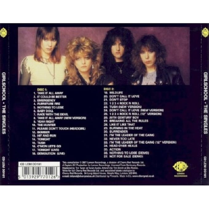 Girlschool - The Singles (2 CD)