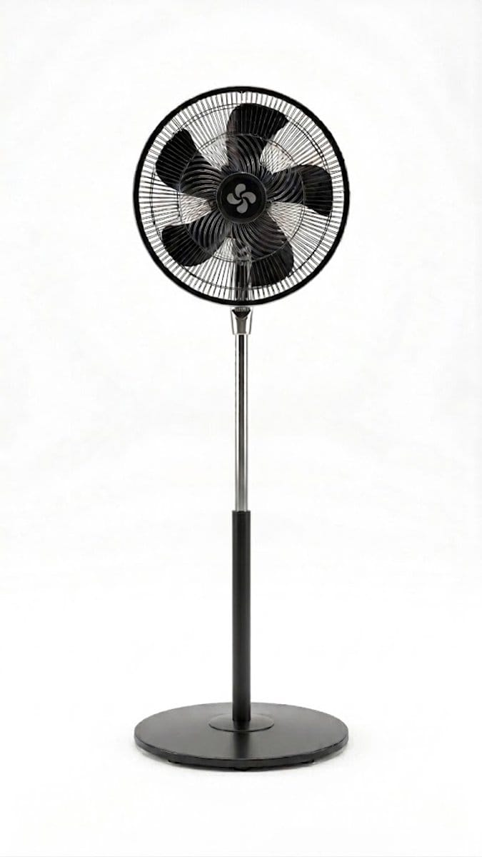 Krachtige Ventilator - Statiefventilator - Tafelventilator- 85W - 25CM - 3 Snelheden - Zwart