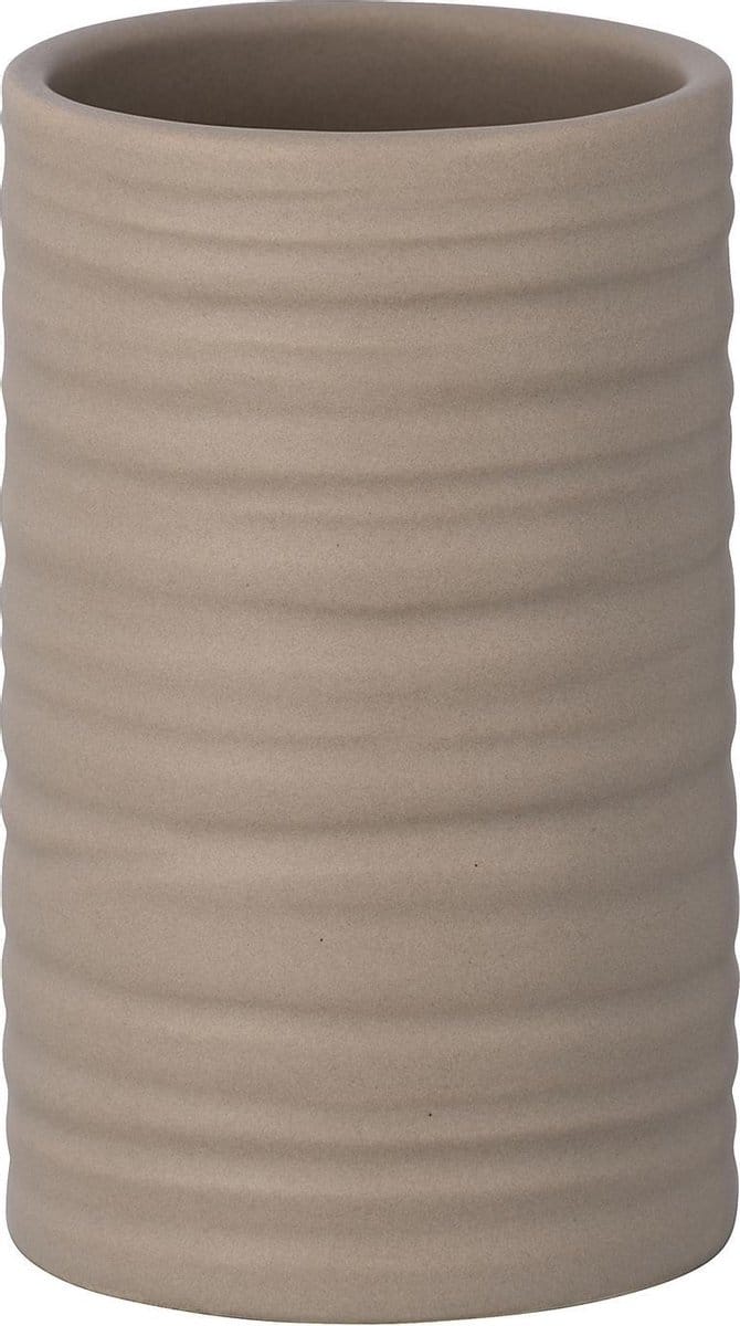 Wenko Badkamerbeker Mila 6,5 X 10 Cm Keramiek Beige