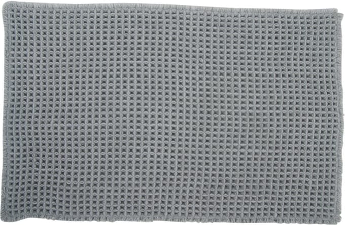 Differnz Wafel Badmat 50 x 80 cm polyester grijs