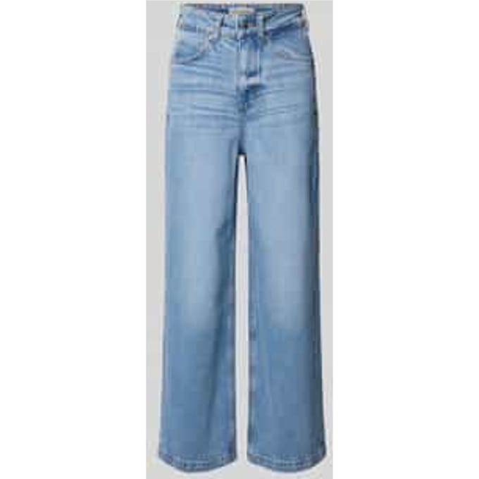 Wide fit jeans met biologisch katoen, model 'SJVA'