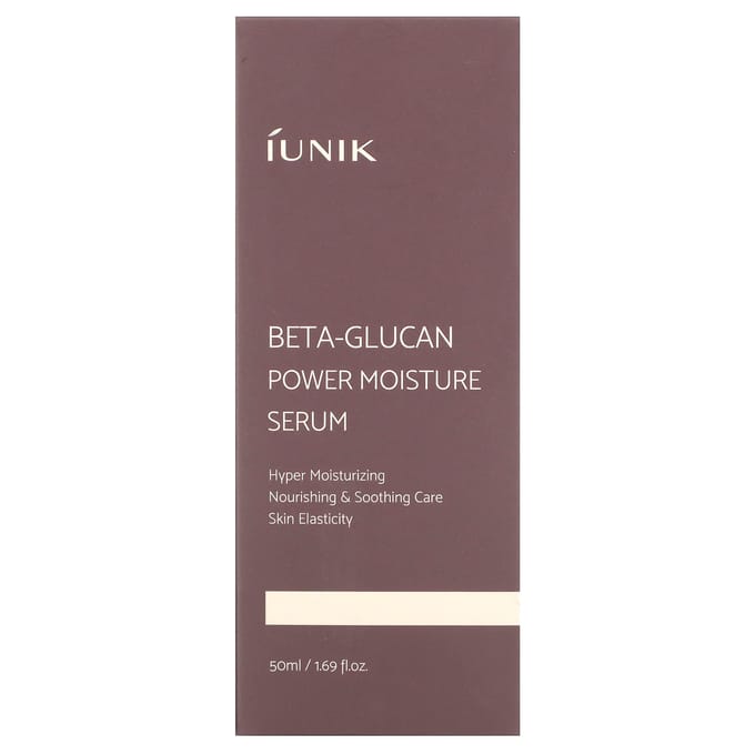 Iunik beta glucan serum sterk hydraterend kalmerend voor het gezicht power moisture serum 50ml