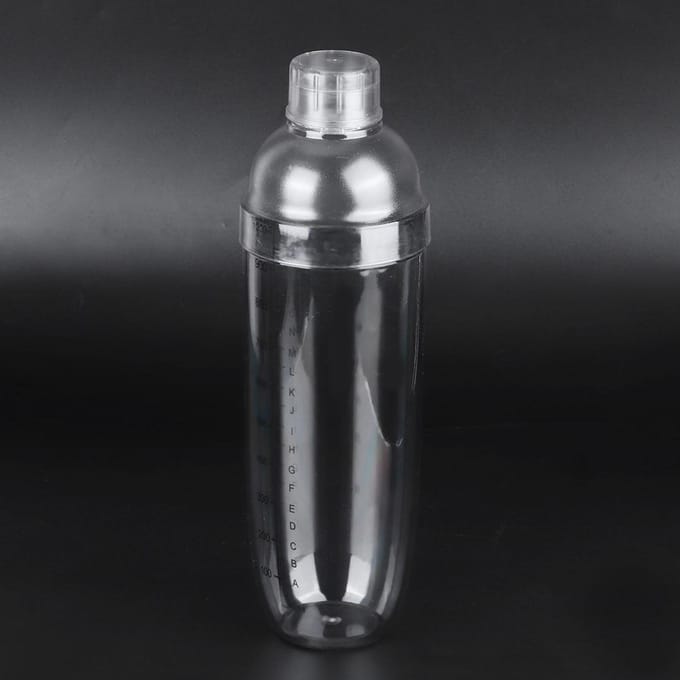 PC Cocktailshaker met Schaal Melkkan Sappen Wijn Plastic Beker voor Thuisbar Winkel 1000ml white