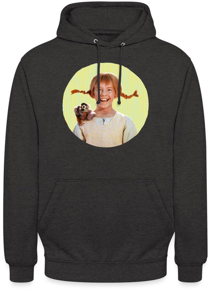 Pippi Langkous Portret Pippi Met Meneer Nilsson Hoodie Unisex