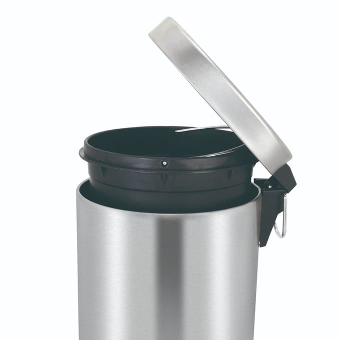 V-Part - Pedaalemmer 12 liter - Stainless steel Plastic - mat RVS - Prullenbak