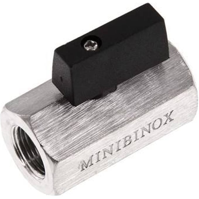 G 3/8 inch 2-Weg Rvs Mini-Kogelkraan 25 Bar - BL2SH-MM-038