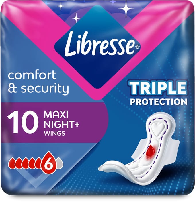 Libresse Maxi Goodnight - 6 verpakkingen