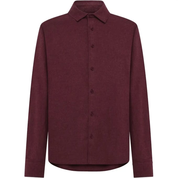 Flanellen overhemd met lange mouwen KnowledgeCotton Apparel Dune