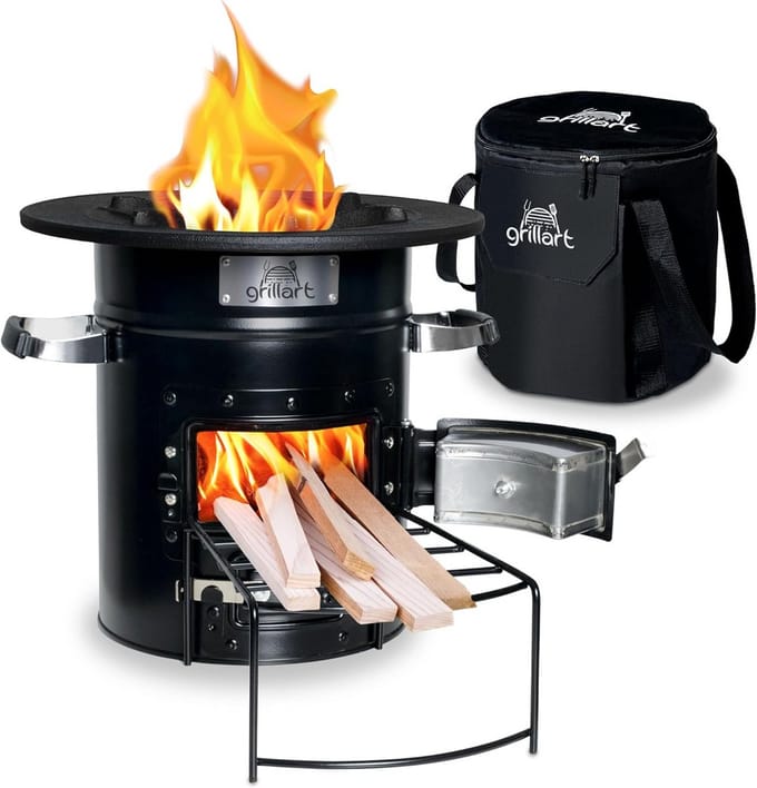 Efficiënte Raketoven voor Buiten - Ideaal voor Camping en Dutch Oven Koken