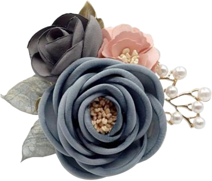 Corsage Bruiloft - Bloem Speld - Feestelijke Decoratie - Handgemaakt Design - 9.5 cm