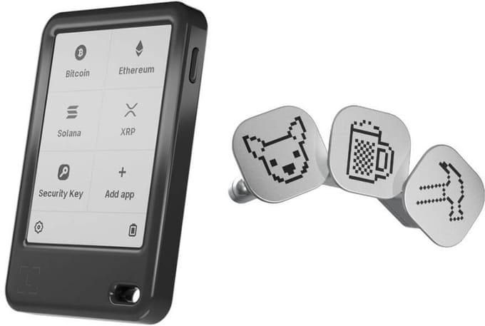Ledger Nano Gen 5 + Badges Pack 1 - Voordeelbundel - Hardware Wallet set