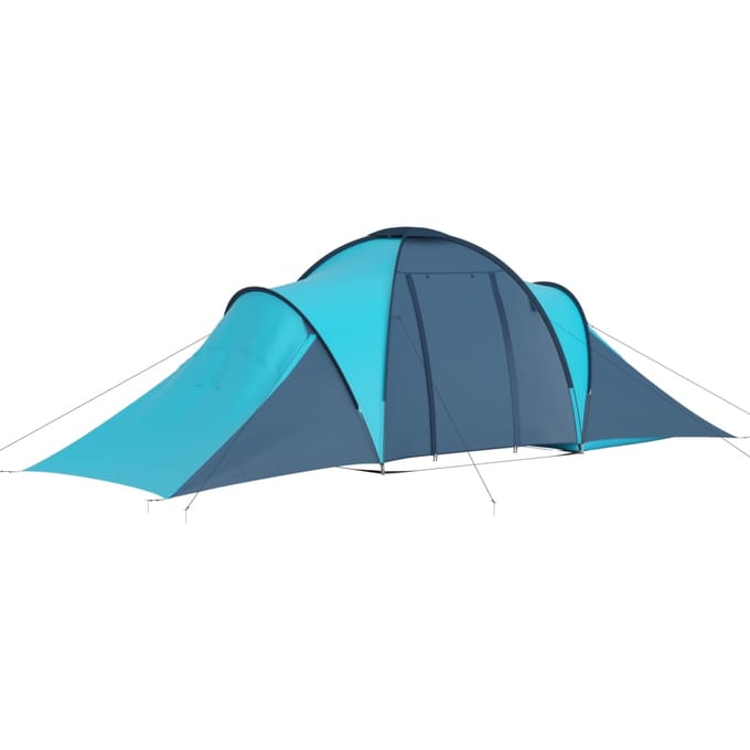 vidaXL - Tent - 6-persoons - blauw - en - lichtblauw