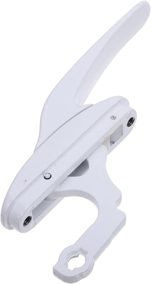 Raamhendel - Koppel hendel - Veilig sluiten - Onderhoudsvrij - 13.1 cm - Wit