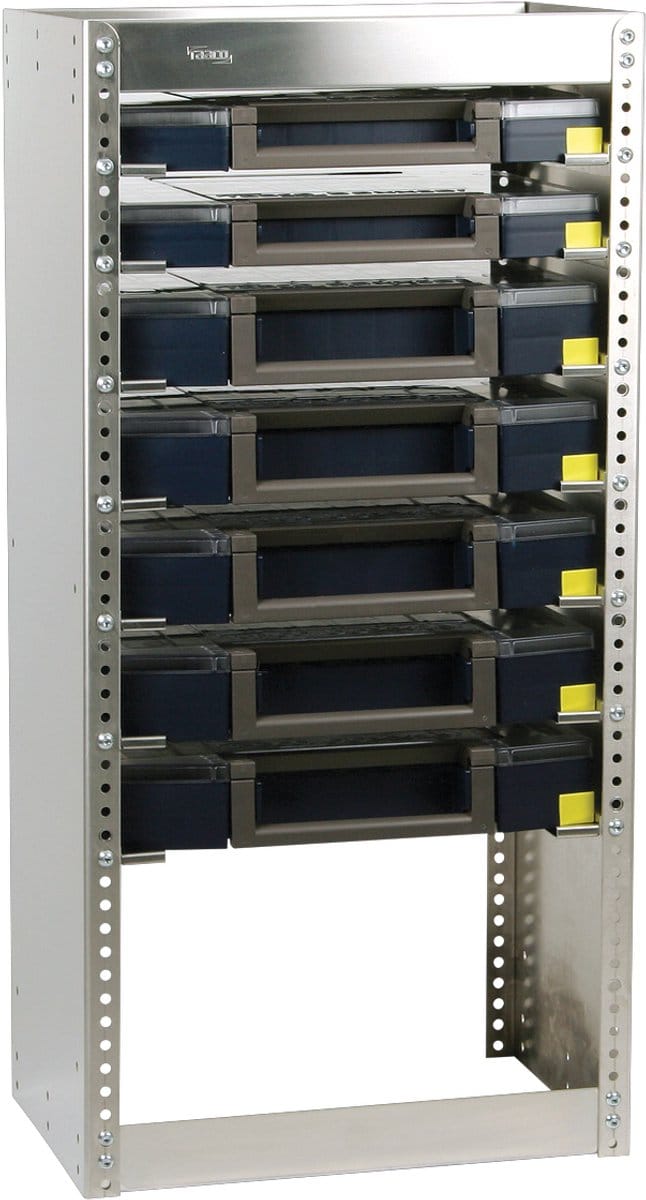 Raaco S217 Boxxser rek aluminium, incl. 7 Boxxers