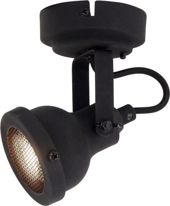 Chericoni Nero spot - 1-lichts - Ø8cm - GU10 - zwart