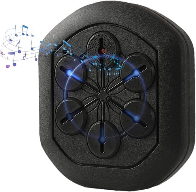 Muziek Boksen Machine - Elektronische Bokstrainer - Interactieve Training - Bluetooth Muziek Connectie - Zwart