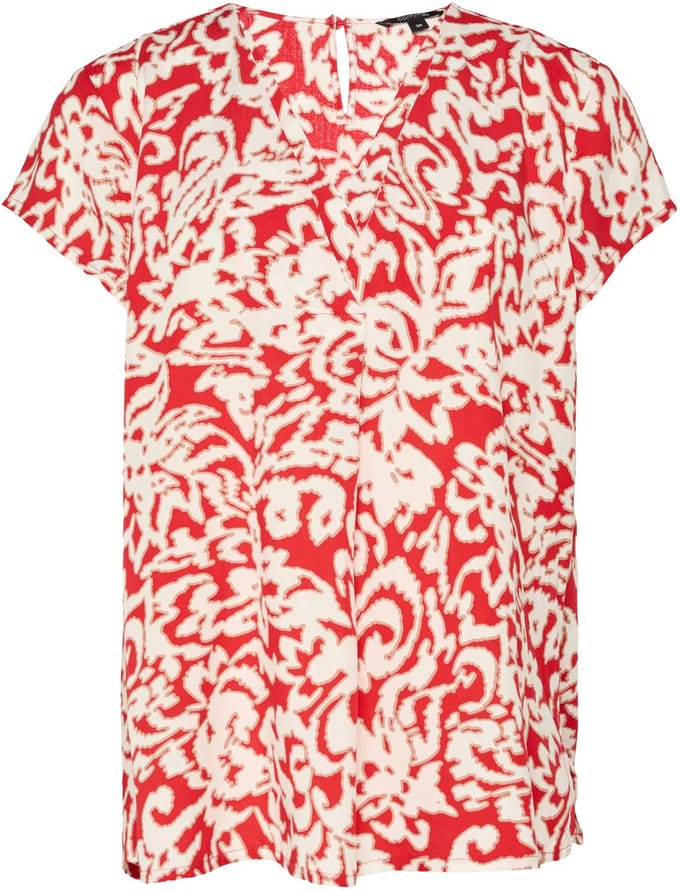 V-hals Patroon Blouse Dames COMMA