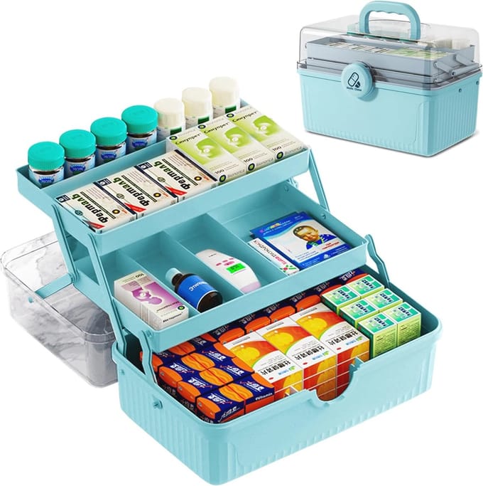 Draagbare Medicijnopslag - Multifunctionele Huisapotheek met Grote Capaciteit