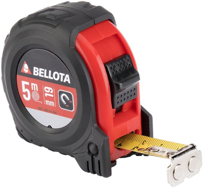 Bellota rolmaat 5 meter - magnetisch uiteinde - schokbestendige behuizing
