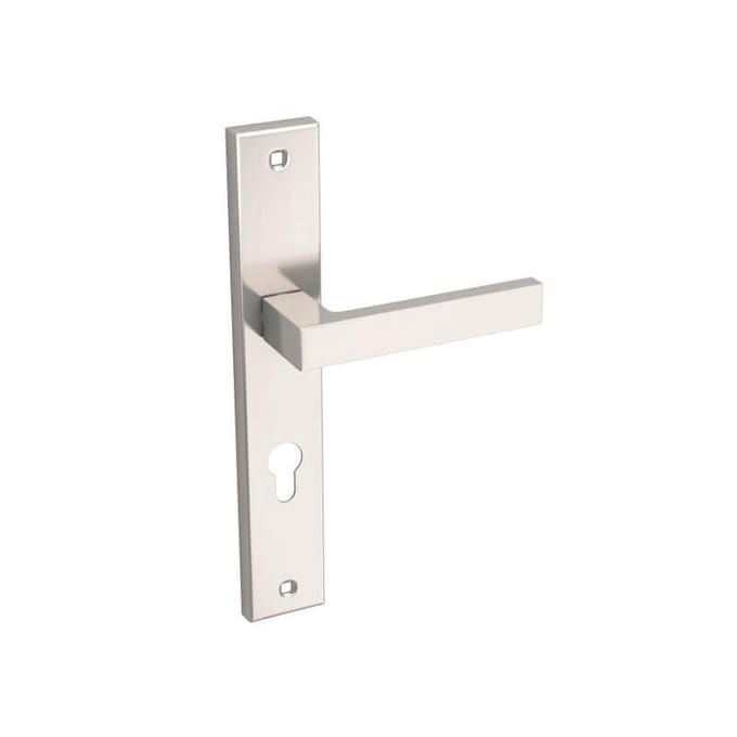 Kuchinox Qubik deurgrendel - mat nikkel, 72 mm assortiment, cilinderslot