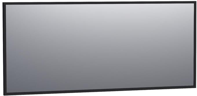 Brauer Onyx Spiegel - 160 cm - Rechthoekig - Zwart Geborsteld Frame