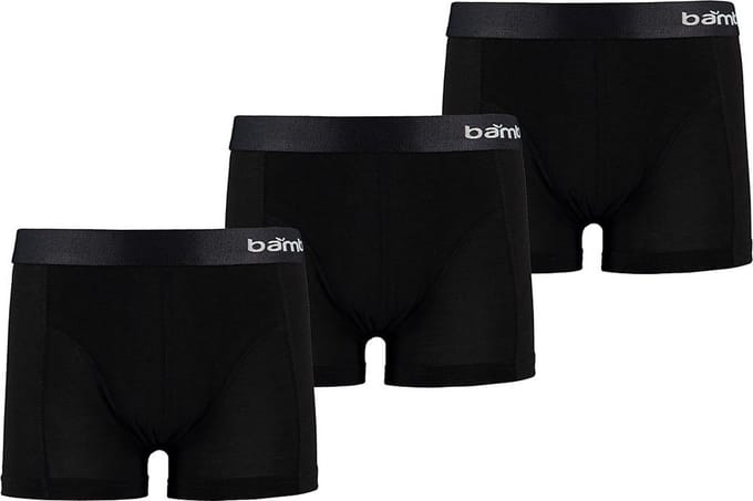 Apollo jongens boxershorts bamboo - maat 122/128 - 3-pack - zwart