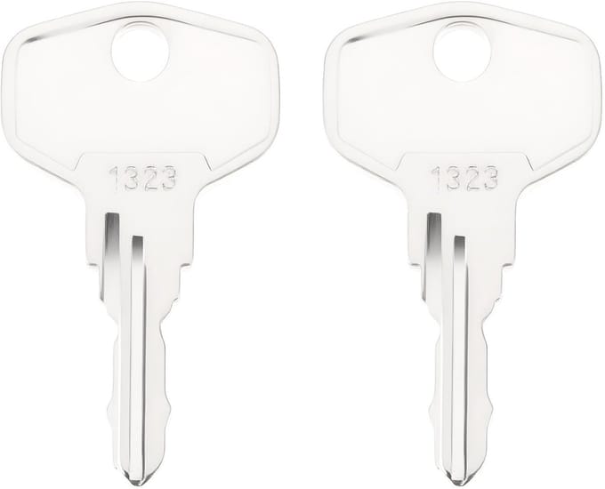 Dailygoods - UPVC Raamgreep Sleutel 1323 - Compatibel met Hoppe