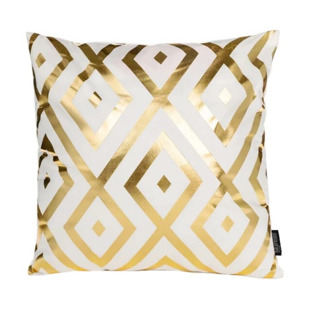 Leda Geometric Kussenhoes | Katoen / Polyester | 45 x 45 cm