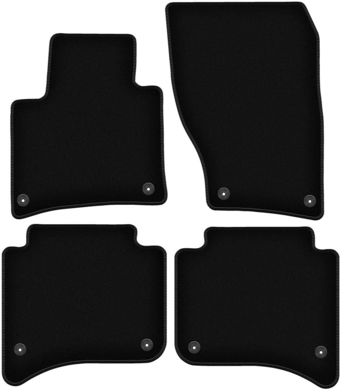 BASIC zwarte veloursmatten voor: Volkswagen Touareg II SUV (2010-)